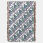 Couverture Triangle géométrique Motif bleu violet vert (devant Vertical)