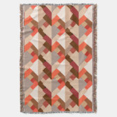 Couverture Triangles Abstraits modernes, Brown, Taupe et Oran (devant Vertical)