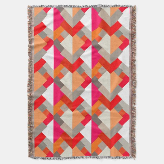Couverture Triangles Abstraits modernes, Orange, Fuchsia et G (devant Vertical)