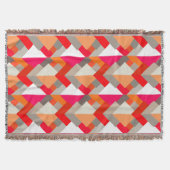 Couverture Triangles Abstraits modernes, Orange, Fuchsia et G (Devant)