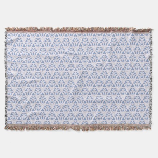 Couverture Triangles décoratifs Bleu Blanc (Devant)