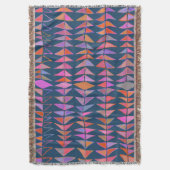 Couverture Triangles géométriques Abstraits en bleu (devant Vertical)