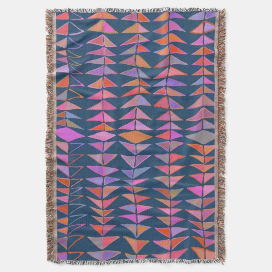 Couverture Triangles géométriques Abstraits en bleu (devant Vertical)