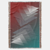 Couverture Triangles gris sur bordeaux turquoise (devant Vertical)