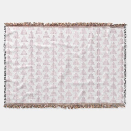 Couverture Triangles Tartan rose (Devant)