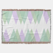 Couverture Triangles vert et lilas (Devant)