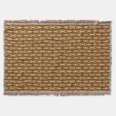 Couverture Tribal Batik - Chocolat Brown et beige (Devant)