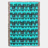 Couverture Tribal Style II - Cyan en noir (devant Vertical)