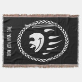 Couverture tribale de jet de griffe d'ours (Devant)