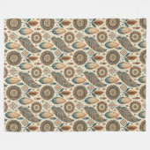 Couverture Tribale du Sud-Ouest Chaud Couleurs de  (Devant (Horizontal))