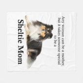 Couverture tricolore d'ouatine de maman de Sheltie (Devant (Horizontal))