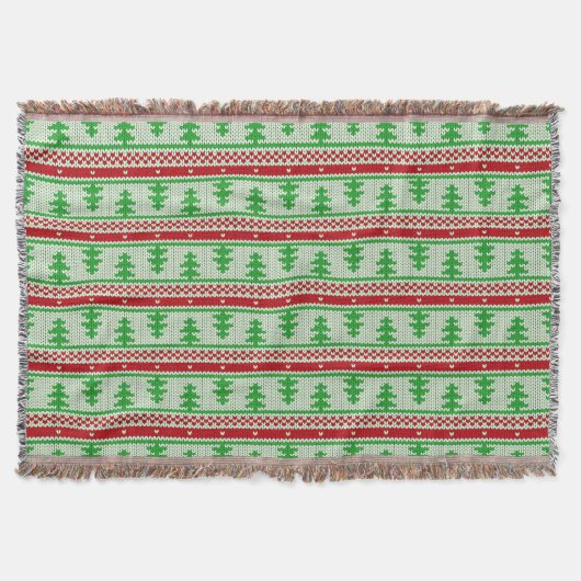 Couverture Tricot de Noël sans couture motif 2 + vos idées (Devant)