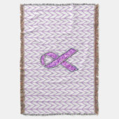 Couverture Tricot de sensibilisation au ruban rose cristal (devant Vertical)