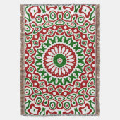 Couverture Trippy Hippie Groovy Boho Funky Noël Mandala (devant Vertical)
