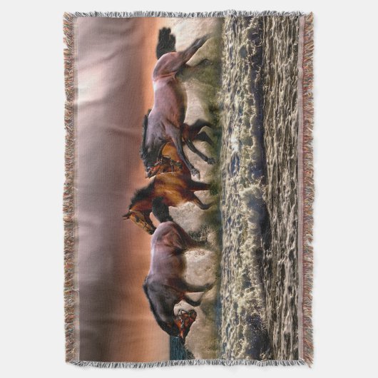 Couverture Trois chevaux en cavale dans l'océan (devant Vertical)