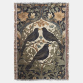 Couverture Trois oiseaux noirs William Morris Inspiré (devant Vertical)