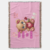 Couverture Trop mignon à l'ours - Valentine Teddy Baby Design (devant Vertical)