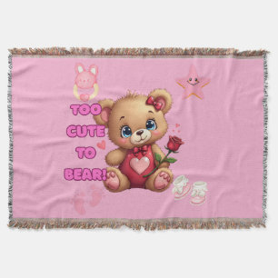 Couverture Trop mignon à l'ours - Valentine Teddy Baby Design