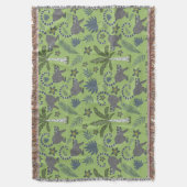 Couverture Tropical animals seamless pattern green and grey (devant Vertical)