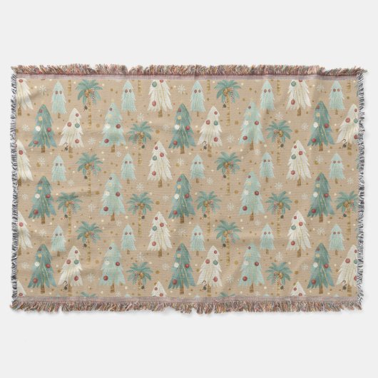 Couverture Tropical Christmas Fusion Festive Palm & Pine Tree (Devant)