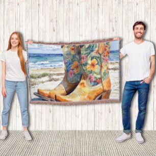 Couverture Tropical Cowgirl Western Rencontre Tropical Beach