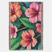 Couverture Tropical Hibiscus Bloom Artistry (devant Vertical)