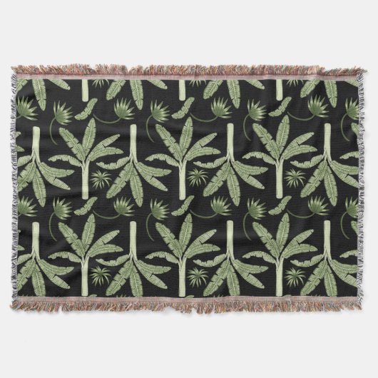 Couverture Tropical palm trees seamless pattern (Devant)