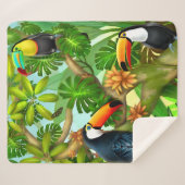 Couverture tropicale de Sherpa de jungle de toucan (Devant (Horizontal))