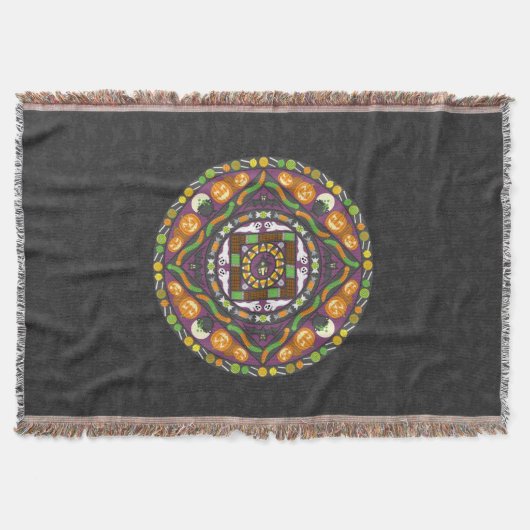 Couverture Trucs et Traitements Mandala Throw Blanket (Devant)