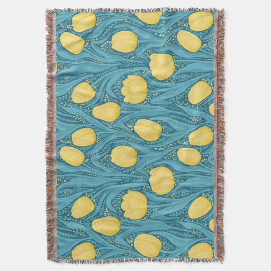 Couverture Tulipes en bleu et jaune (devant Vertical)