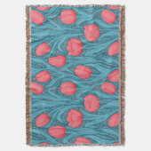 Couverture Tulipes en bleu et rouge (devant Vertical)