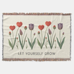 Couverture Tulipes en forme de cœur Floral Heart Laissez-vous