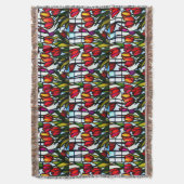 Couverture Tulipes En Verre Tiré, Jeter Tapis (devant Vertical)