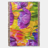 Couverture Tulipes Enchantant rose profond (devant Vertical)