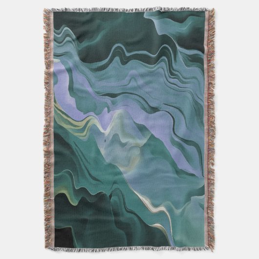 Couverture Turbulence bleue Acrylique pour l'art Abstrait (devant Vertical)