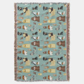 Couverture turquoise background dopattern (devant Vertical)