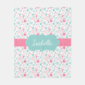 Couverture turquoise d'ouatine d'Aqua de menthe de (Devant)