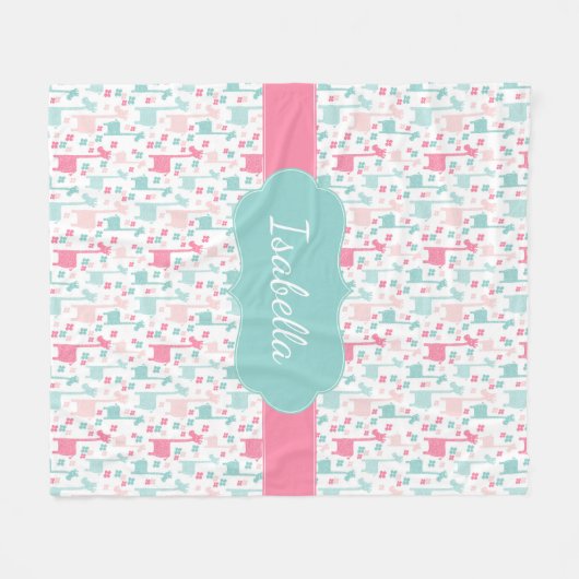 Couverture turquoise d'ouatine d'Aqua de menthe de (Devant (Horizontal))