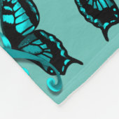 Couverture turquoise d'ouatine de conscience de (Coin)