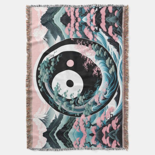 Couverture Turquoise Wave Pink Sage (devant Vertical)