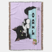 Couverture Tuxedo Chat Drôle Bol de Chien Violet (devant Vertical)