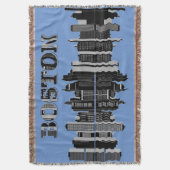 Couverture Typographie de Boston Skyline (devant Vertical)