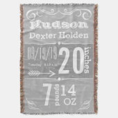 Couverture Typographie Flèches Statistiques de naissance Gris (devant Vertical)