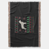 Couverture Ugly Boston Terrier Dog Xmas (devant Vertical)