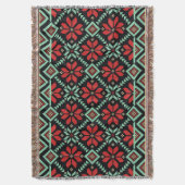 Couverture Ukrainien folk sans couture motif Throw Blanket (devant Vertical)
