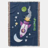 Couverture Un adorable vaisseau-fusée dans l'espace dessin an (devant Vertical)