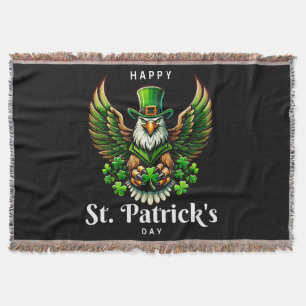 Couverture un aigle avec un chapeau de lutin vert