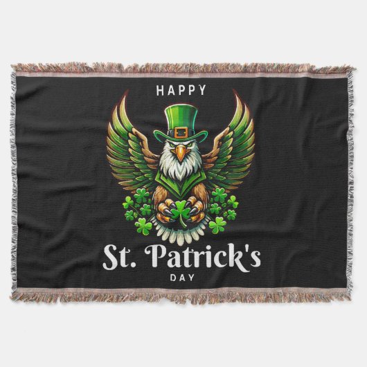 Couverture un aigle avec un chapeau de lutin vert (Devant)