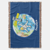 Couverture Un astronaute amusant dans l'espace et la bande de (devant Vertical)