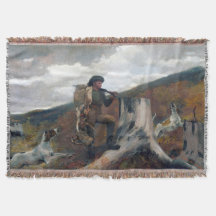 Un chasseur et des chiens Winslow Homer 1891